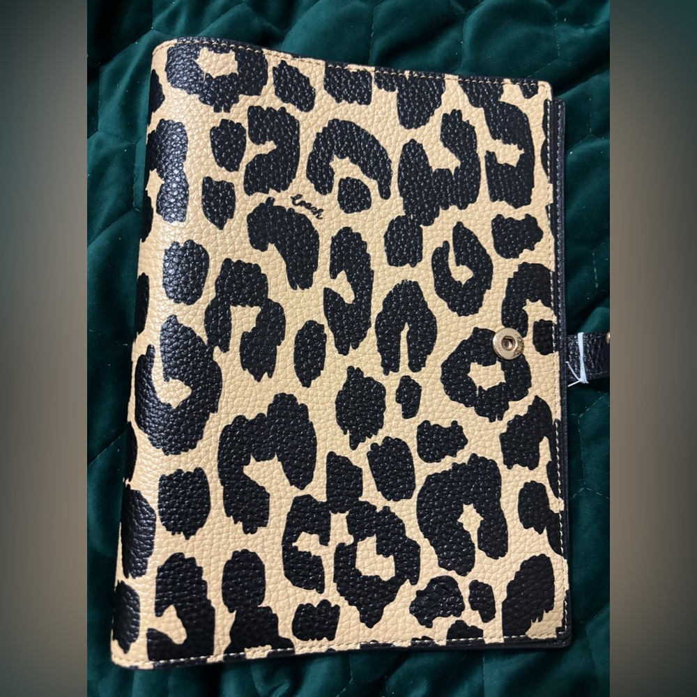 Coach Leopard Notebook w Tags